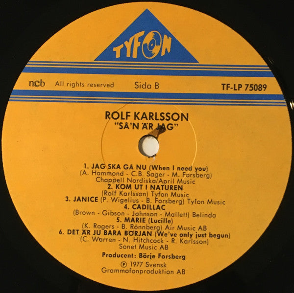 Rolf Karlsson – Så'n Är Jag, image 4