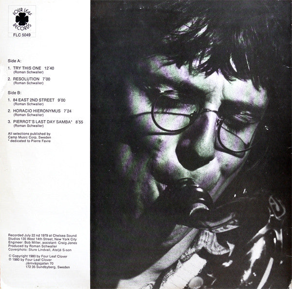 Roman Schwaller Quartet – Roman Schwaller Quartet, image 2
