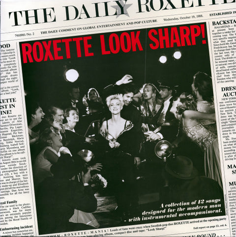 Front cover of Roxette – Look Sharp!, Parlophone, Sweden, 1988