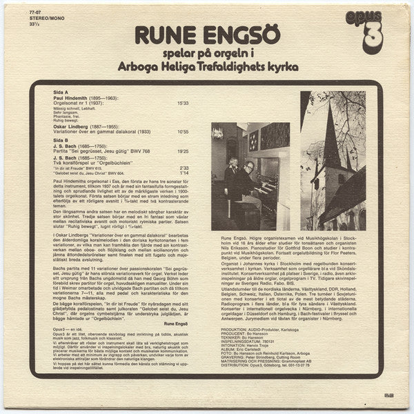 Rune Engsö – Spelar På Orgeln I Arboga Heliga Trefaldighets Kyrka, image 2