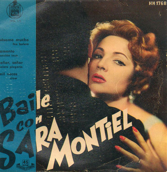 Front cover of Sara Montiel – Baile Con Sara Montiel Vol. 1, Hispavox, Spain, 1958