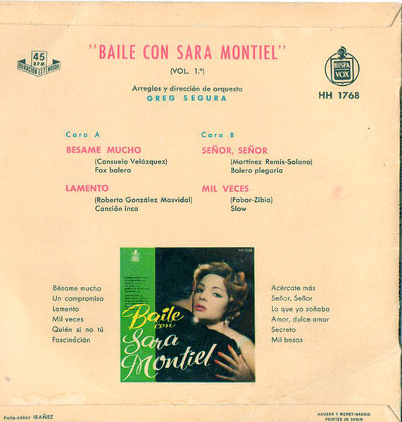 Sara Montiel – Baile Con Sara Montiel Vol. 1, image 2