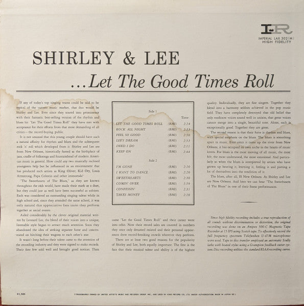 Shirley & Lee – Let The Good Times Roll, image 3
