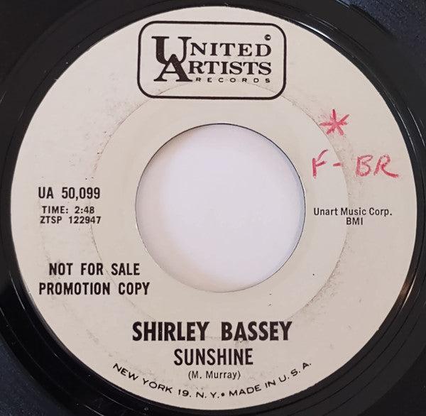 Shirley Bassey – The Liquidator / Sunshine, image 2