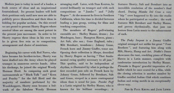 Shorty Rogers And His Giants – Shorty Rogers And His Giants, image 5