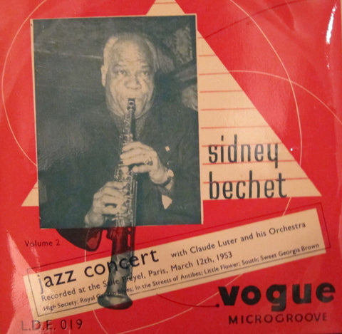 Front cover of Sidney Bechet – Jazz Concert, Vol. 2, Vogue, UK