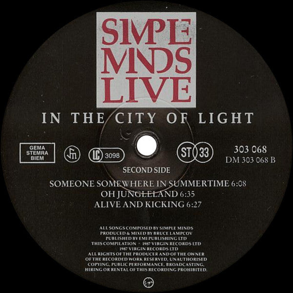 Simple Minds – Live In The City Of Light, image 4