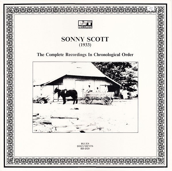 Front cover of Sonny Scott – (1933) The Complete Recordings In Chronological Order, RST Records, Austria, 1988