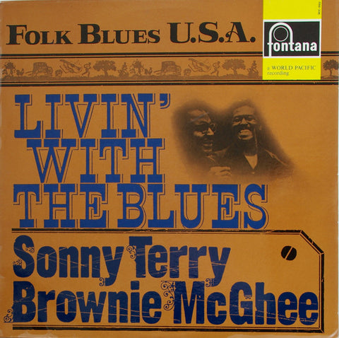 Front cover of Sonny Terry & Brownie McGhee – Livin' With The Blues, Fontana, Netherlands, 1964