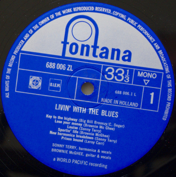 Sonny Terry & Brownie McGhee – Livin' With The Blues, image 3