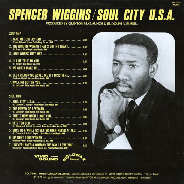 Spencer Wiggins – Soul City U.S.A., image 4