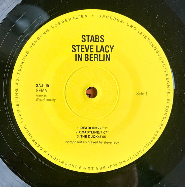 Steve Lacy – Stabs / Solo In Berlin, image 3