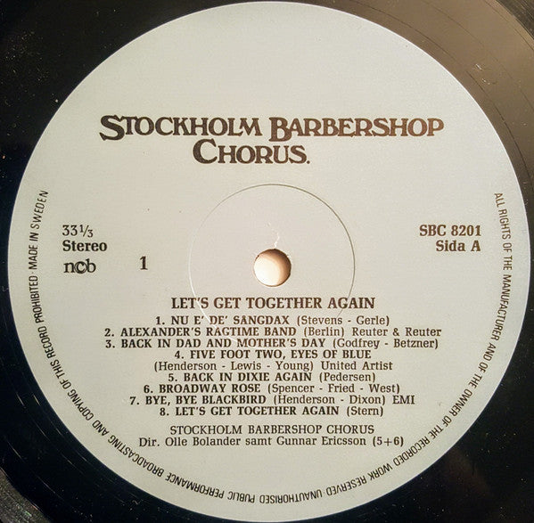 Stockholm Barbershop Chorus – Let's Get Together Again, image 5