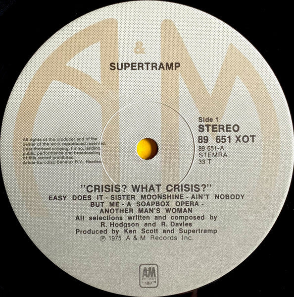 Supertramp – Crisis? What Crisis?, image 3
