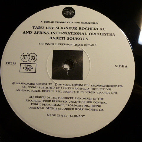 Tabu Ley Seigneur Rochereau And Afrisa International Orchestra – Babeti Soukous, image 5