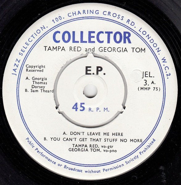 Tampa Red And Georgia Tom – The Male Blues Vol. 2, image 3
