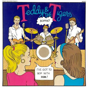Front cover of Teddy & The Tigers – Boppin', Poko Rekords, Finland, 1978