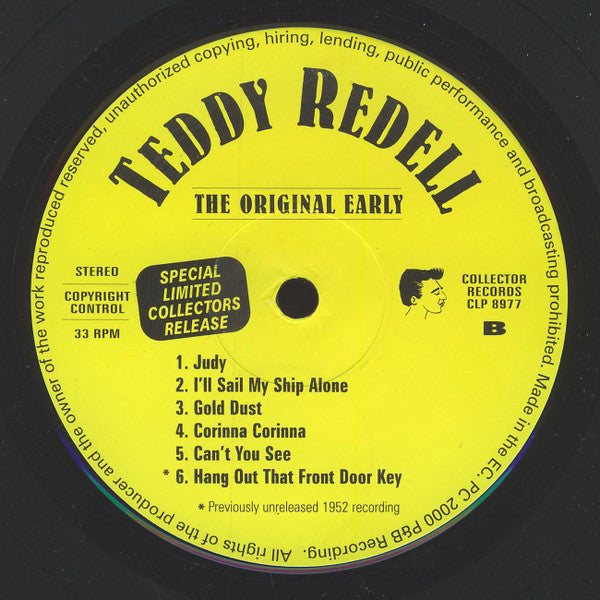 Teddy Redell – The Original Early Teddy Redell 1952 / 1960, image 4