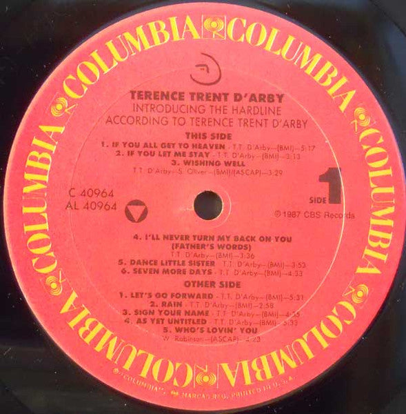 Terence Trent D'Arby – Introducing The Hardline According To Terence Trent D'Arby, image 4