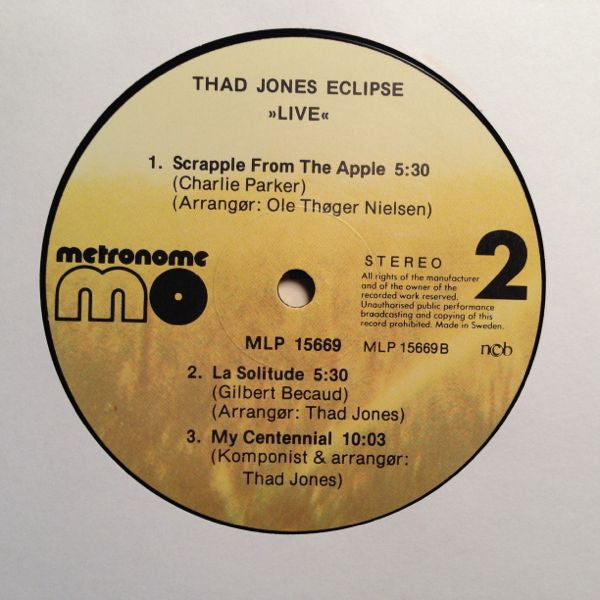 Thad Jones Eclipse – Live, image 4
