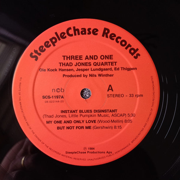 Thad Jones Quartet – Three And One, image 3