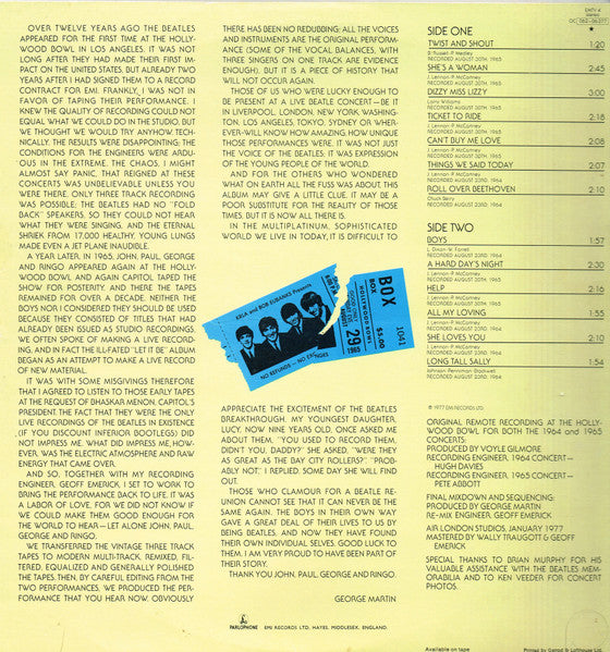 The Beatles – The Beatles At The Hollywood Bowl, image 4