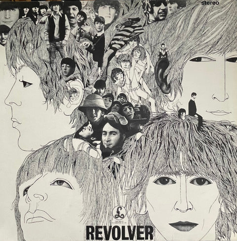 Front cover of The Beatles – Revolver, Parlophone, UK, 1966