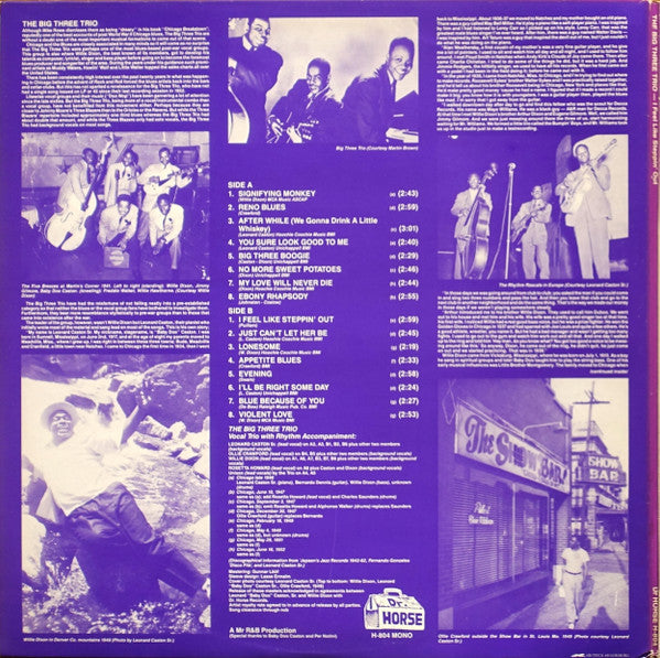 The Big Three Trio – I Feel Like Steppin' Out, image 4