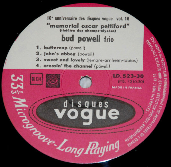 Bud Powell Trio / Lucky Thompson Trio – Memorial Oscar Pettiford, image 4