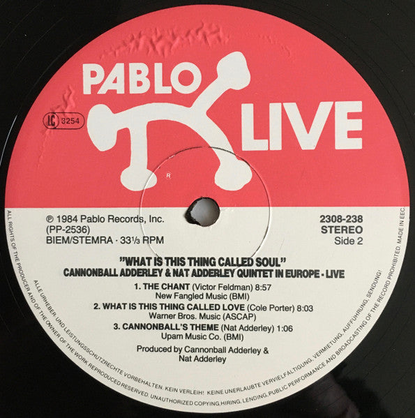 The Cannonball Adderley - Nat Adderley Quintet – What Is This Thing Called Soul (In Europe - Live!), image 4