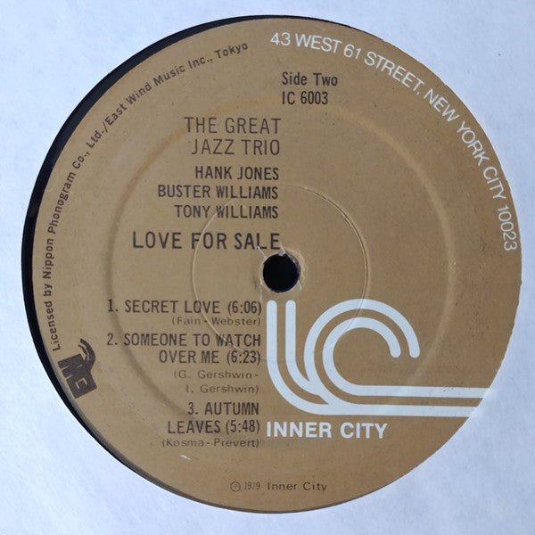 The Great Jazz Trio – Love For Sale, image 4