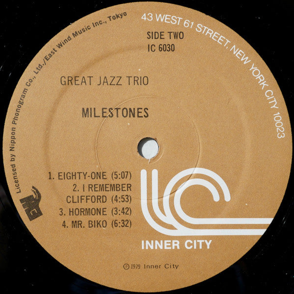The Great Jazz Trio – Milestones, image 5