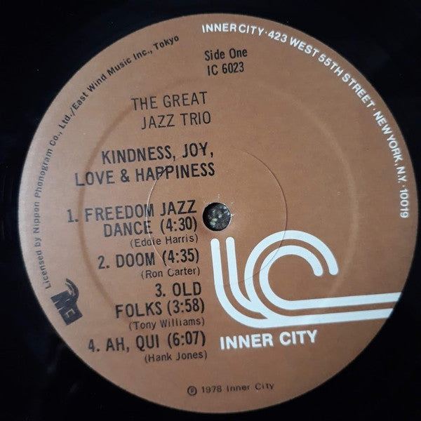 The Great Jazz Trio – Kindness, Joy, Love & Happiness, image 3