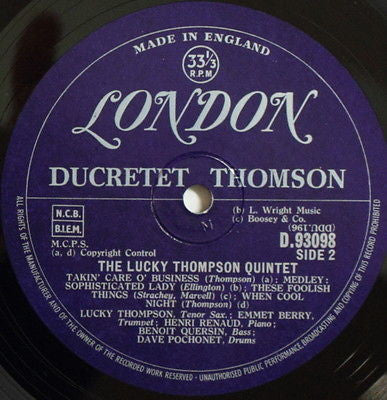 The Lucky Thompson Quintet – The Lucky Thompson Quintet, image 4