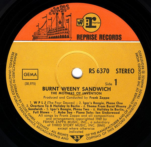The Mothers Of Invention – Burnt Weeny Sandwich, image 5
