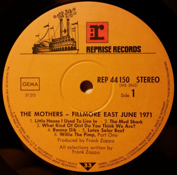 The Mothers – Fillmore East, June 1971, image 3