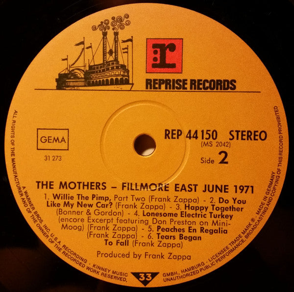 The Mothers – Fillmore East, June 1971, image 4