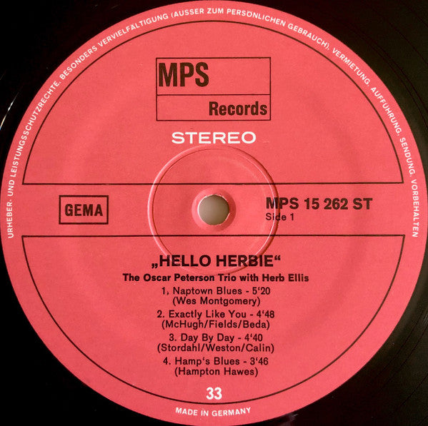The Oscar Peterson Trio With Herb Ellis – Hello Herbie, image 5