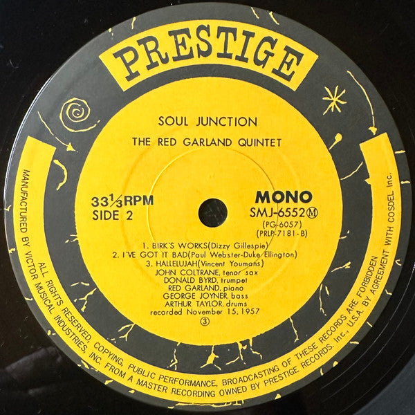The Red Garland Quintet Featuring John Coltrane And Donald Byrd – Soul Junction, image 5