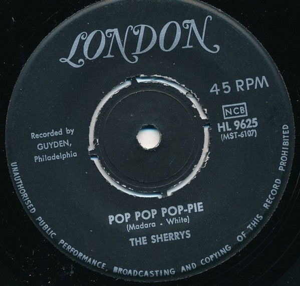 The Sherrys – Pop Pop Pop-Pie / Your Hand In Mine, image 3