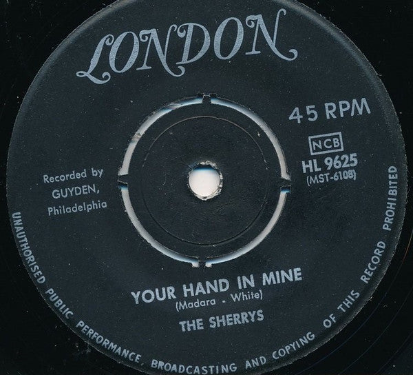 The Sherrys – Pop Pop Pop-Pie / Your Hand In Mine, image 4