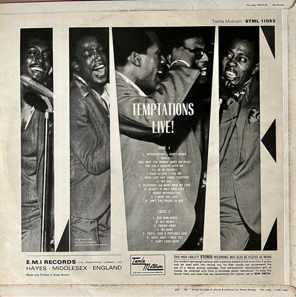 Temptations – Temptations Live!, image 2