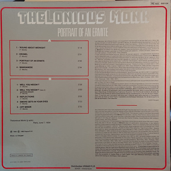 Thelonious Monk – Portrait Of An Ermite, image 2