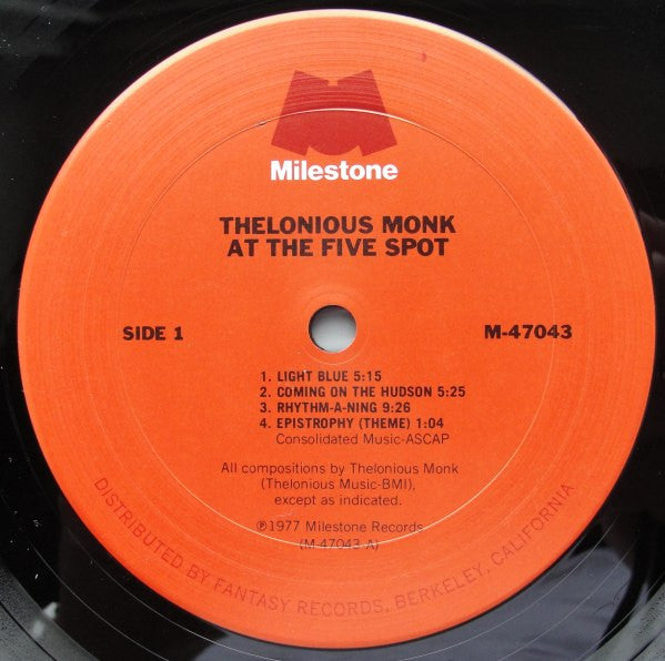 Thelonious Monk – At The Five Spot, image 2
