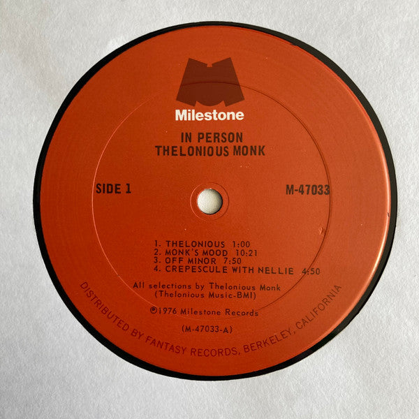 Thelonious Monk – In Person, image 5