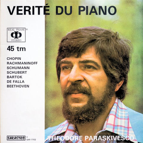Front cover of Théodore Paraskivesco – Vérité Du Piano, Sarastro, France, 1977