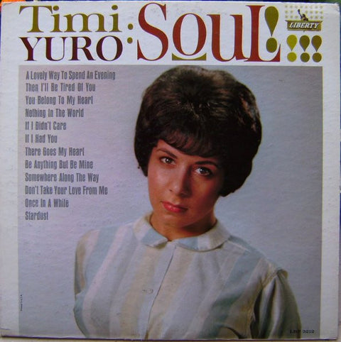 Front cover of Timi Yuro – Soul!, Liberty, US, 1962