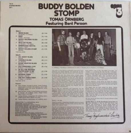 Tomas Örnberg Featuring Bent Persson – Buddy Bolden Stomp, image 2