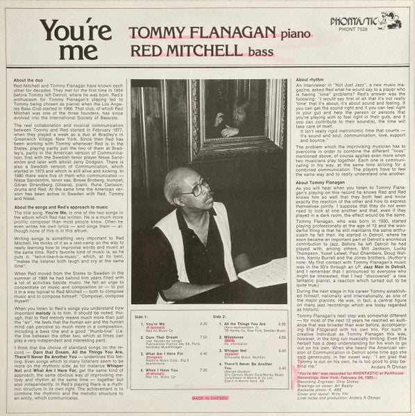 Tommy Flanagan, Red Mitchell – You're Me, image 2