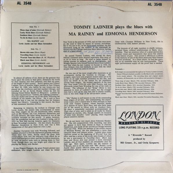 Tommy Ladnier – The Blues With Ma Rainey And Edmonia Henderson, image 2